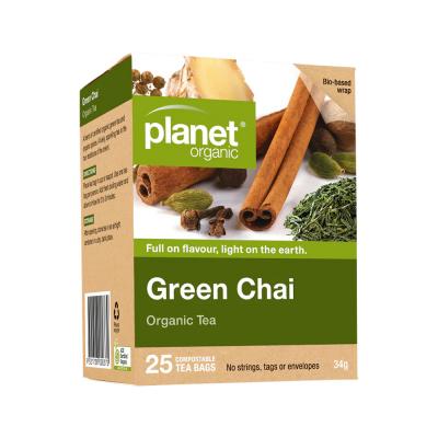 Planet Organic Organic Tea Green Chai x 25 Tea Bags Planet Organic Organic Tea Green Chai x 25 Tea Bags